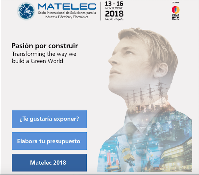 MATELEC 2018: Soluciones para la Industria Eléctrica y Electrónica